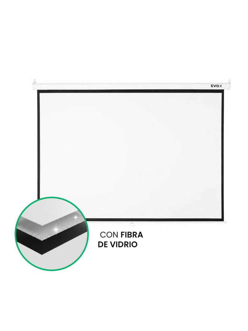 Pantalla Ecran Evox Manual Fibra de Vidrio 100 Pulgadas (200x150cm)