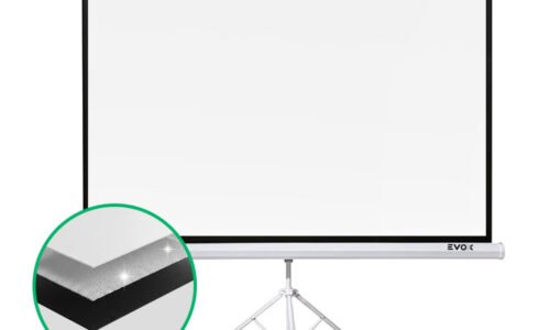 Pantalla Ecran Evox con Trípode Fibra de Vidrio 120 Pulgadas (243x183cm)
